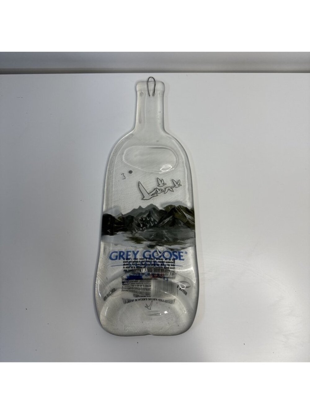 Rare Grey Goose 1.75L Flat Glass Bottle Wall Mount